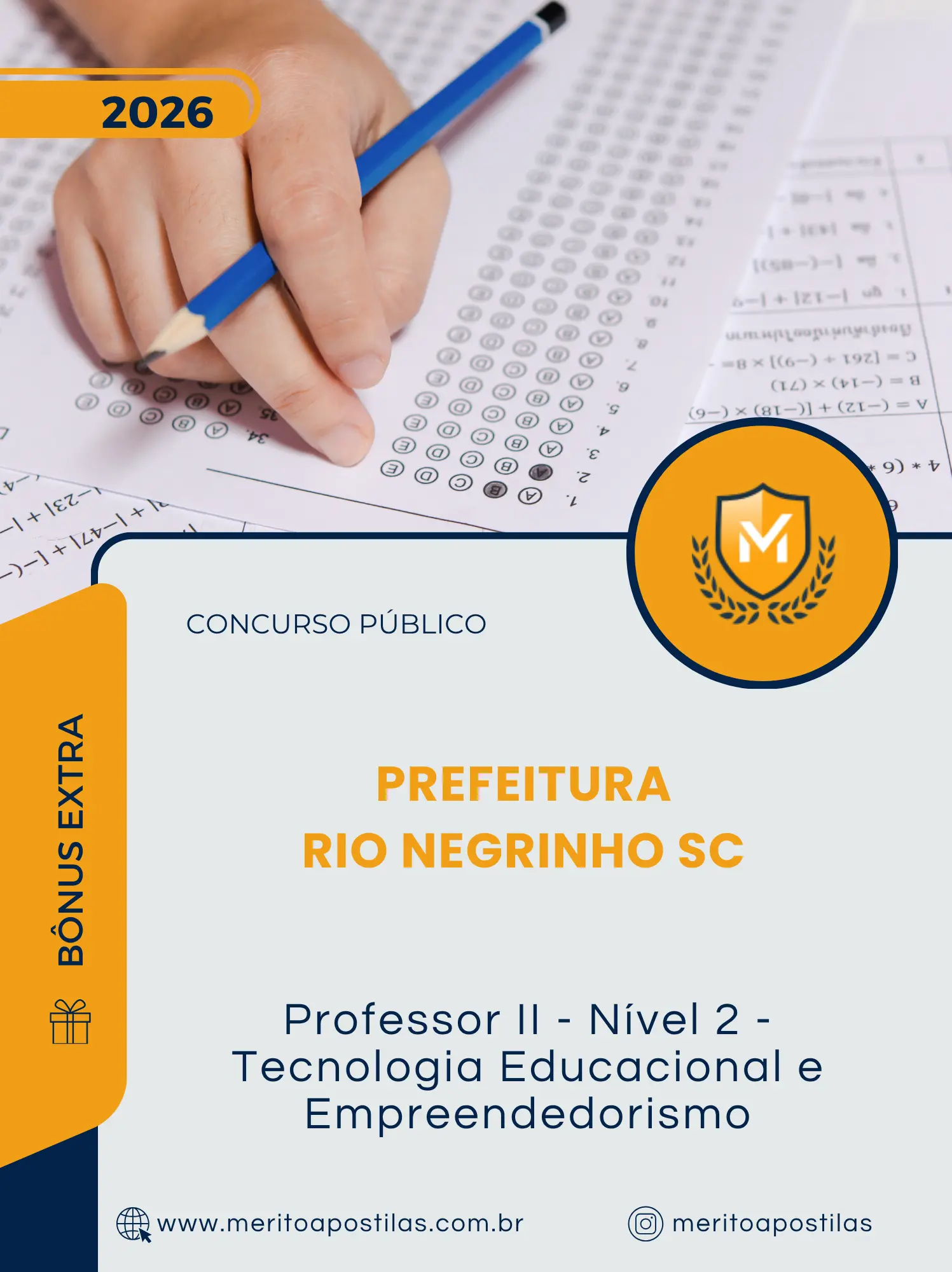 Apostila Professor II Nível 2 Tecnologia Educacional e Empreendedorismo Prefeitura de Rio Negrinho SC 2026