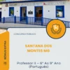 Apostila Professor II 6° Ao 9° Ano Português Prefeitura de Santana dos Montes MG 2026
