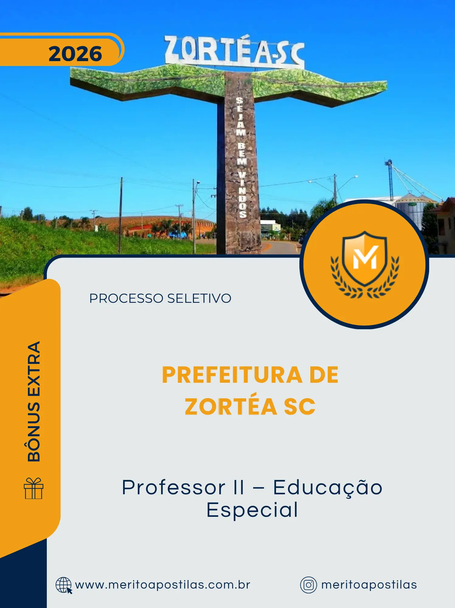 Apostila Professor II Educação Especial Prefeitura de Zortéa SC 2026