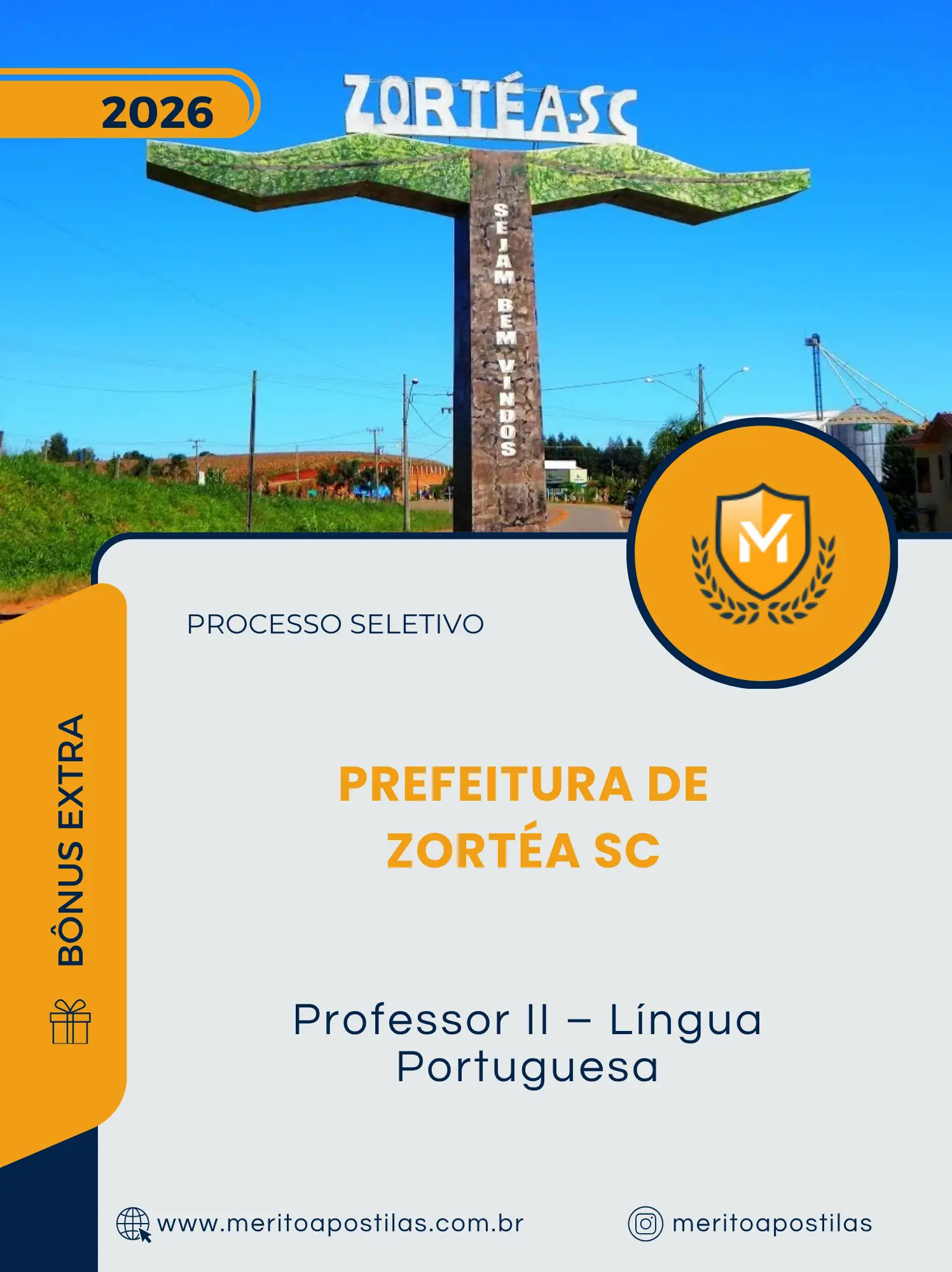 Apostila Professor II Língua Portuguesa Prefeitura de Zortéa SC 2026