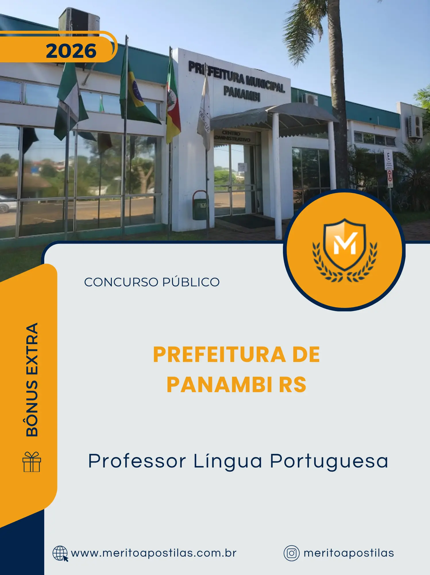 Apostila Professor Língua Portuguesa Prefeitura de Panambi RS 2026
