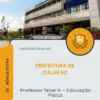 Apostila Professor Nível II Educação Física Prefeitura de Itajaí SC 2026