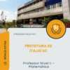 Apostila Professor Nível II Matemática Prefeitura de Itajaí SC 2026