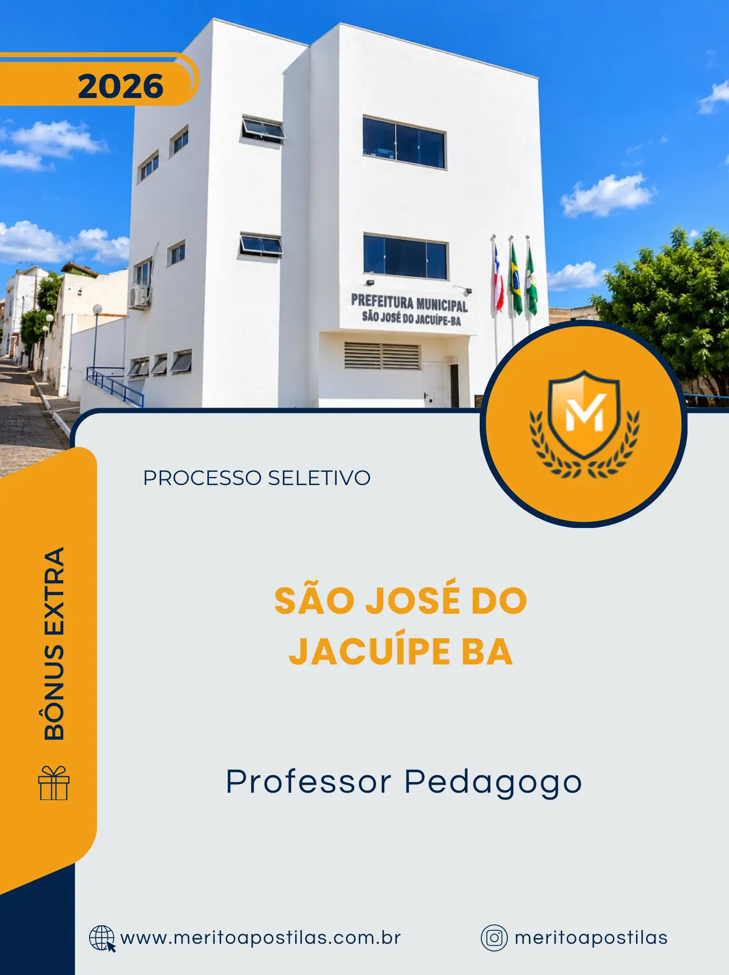 Apostila Professor Pedagogo Prefeitura de São José do Jacuípe BA 2026