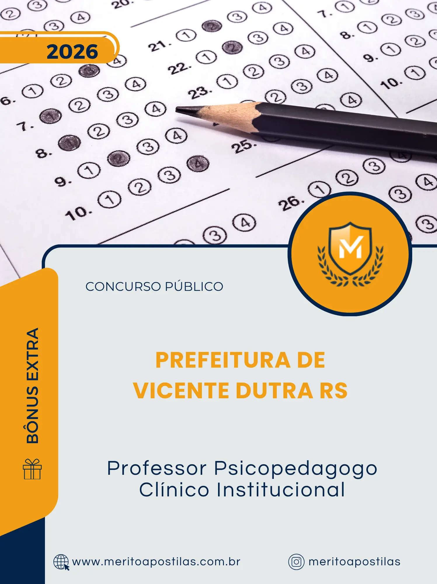 Apostila Professor Psicopedagogo Clínico Institucional Prefeitura de Vicente Dutra RS 2026
