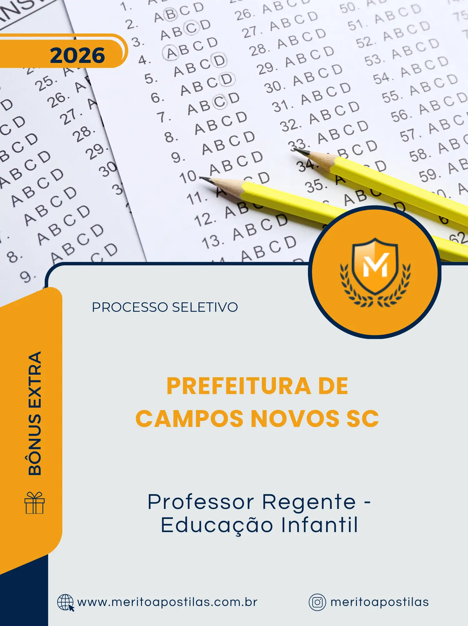 Apostila Professor Regente Educação Infantil Prefeitura de Campos Novos SC 2026