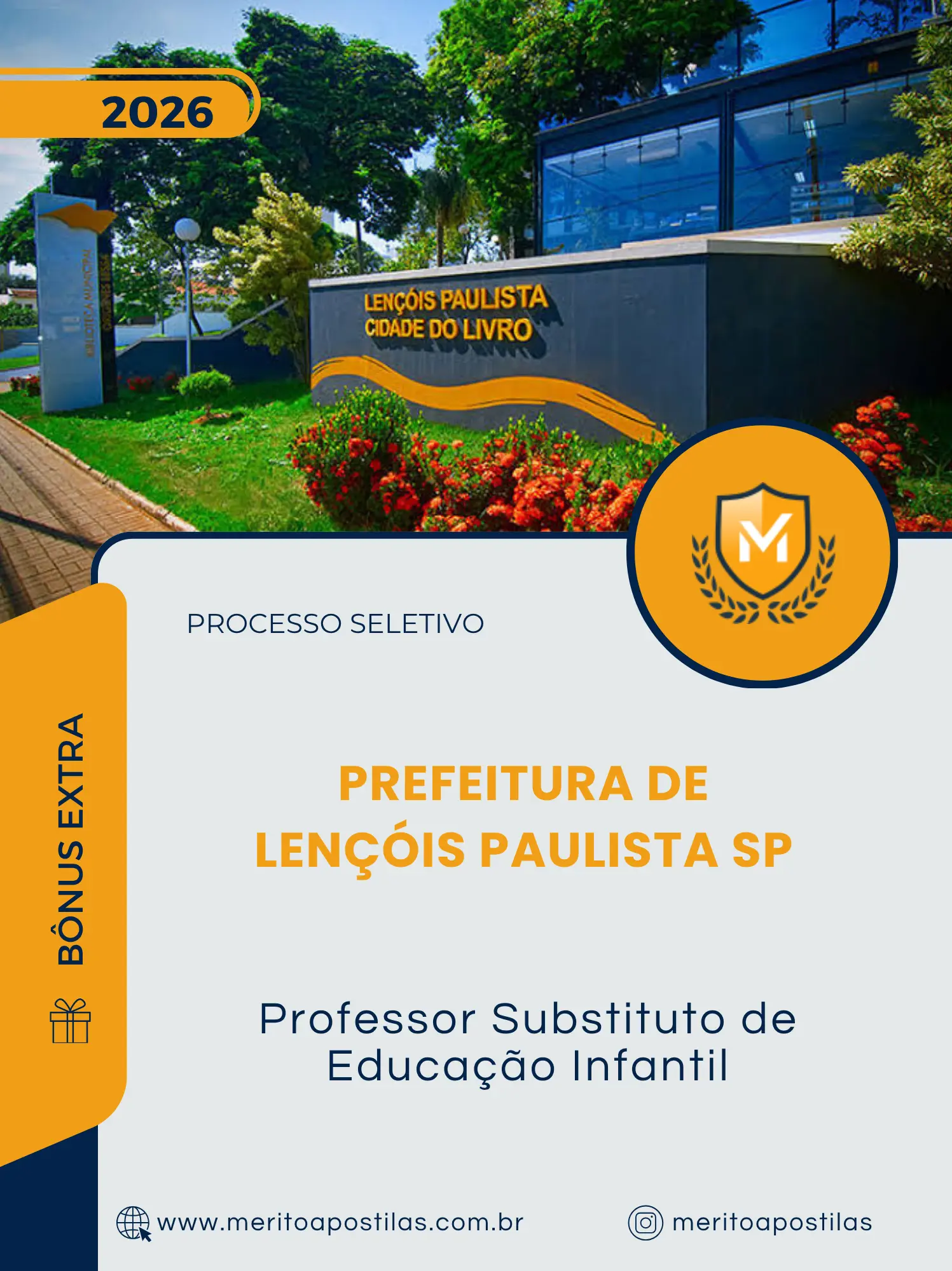 Apostila Professor Substituto de Educação Infantil Prefeitura de Lençóis Paulista SP 2026
