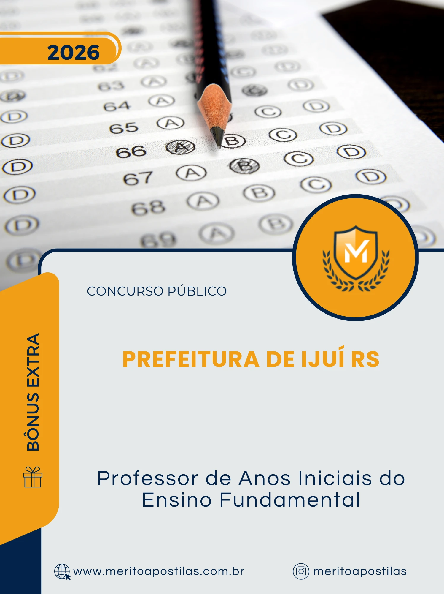 Apostila Professor de Anos Iniciais do Ensino Fundamental Prefeitura de Ijuí RS 2026