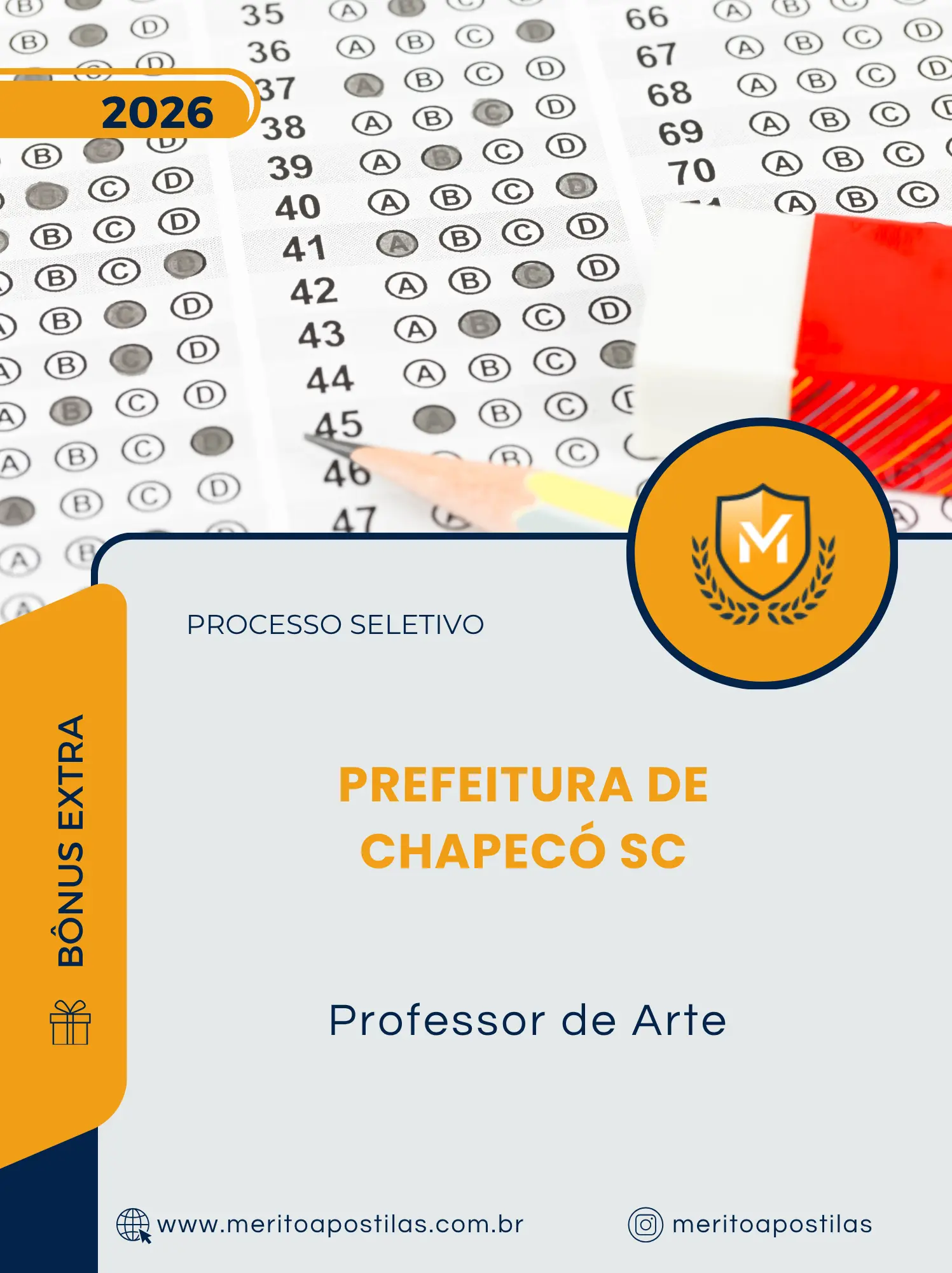 Apostila Professor de Arte Prefeitura de Chapecó SC 2026