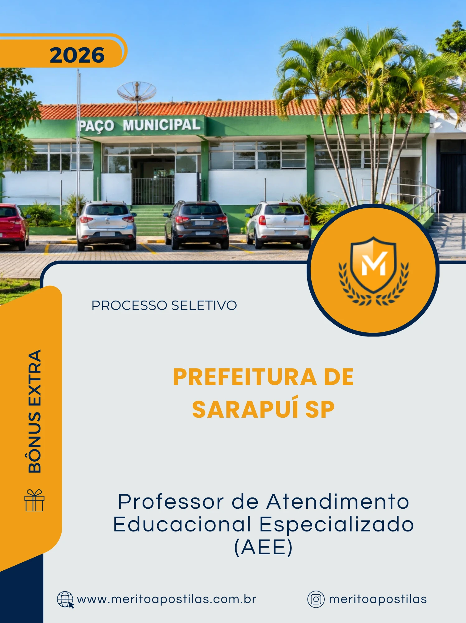 Apostila Professor de Atendimento Educacional Especializado AEE Prefeitura de Sarapuí SP 2026