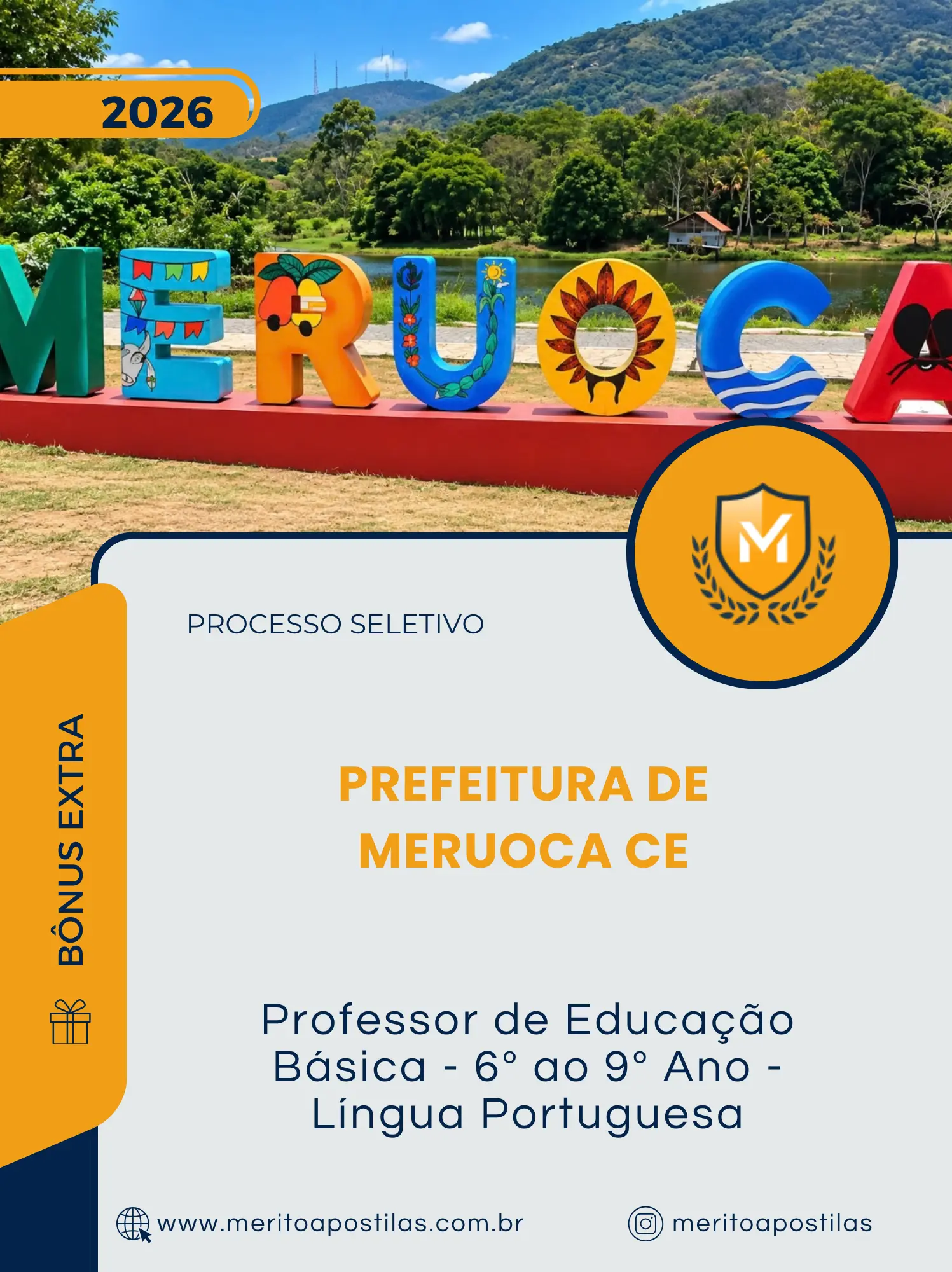 Apostila Professor de Educação Básica 6º ao 9º Ano Língua Portuguesa Prefeitura de Meruoca CE 2026
