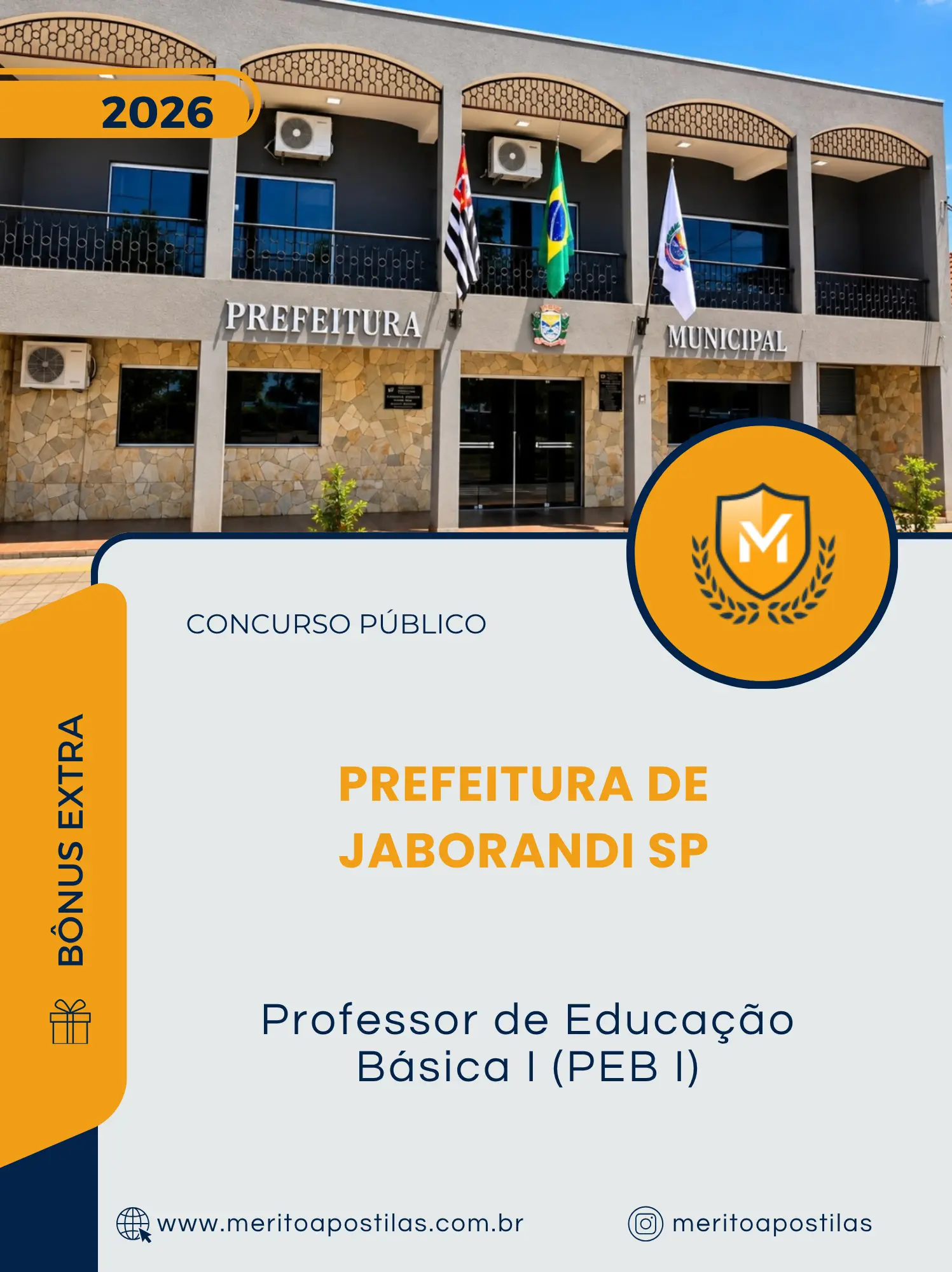 Apostila Professor de Educação Básica I PEB I Prefeitura de Jaborandi SP 2026