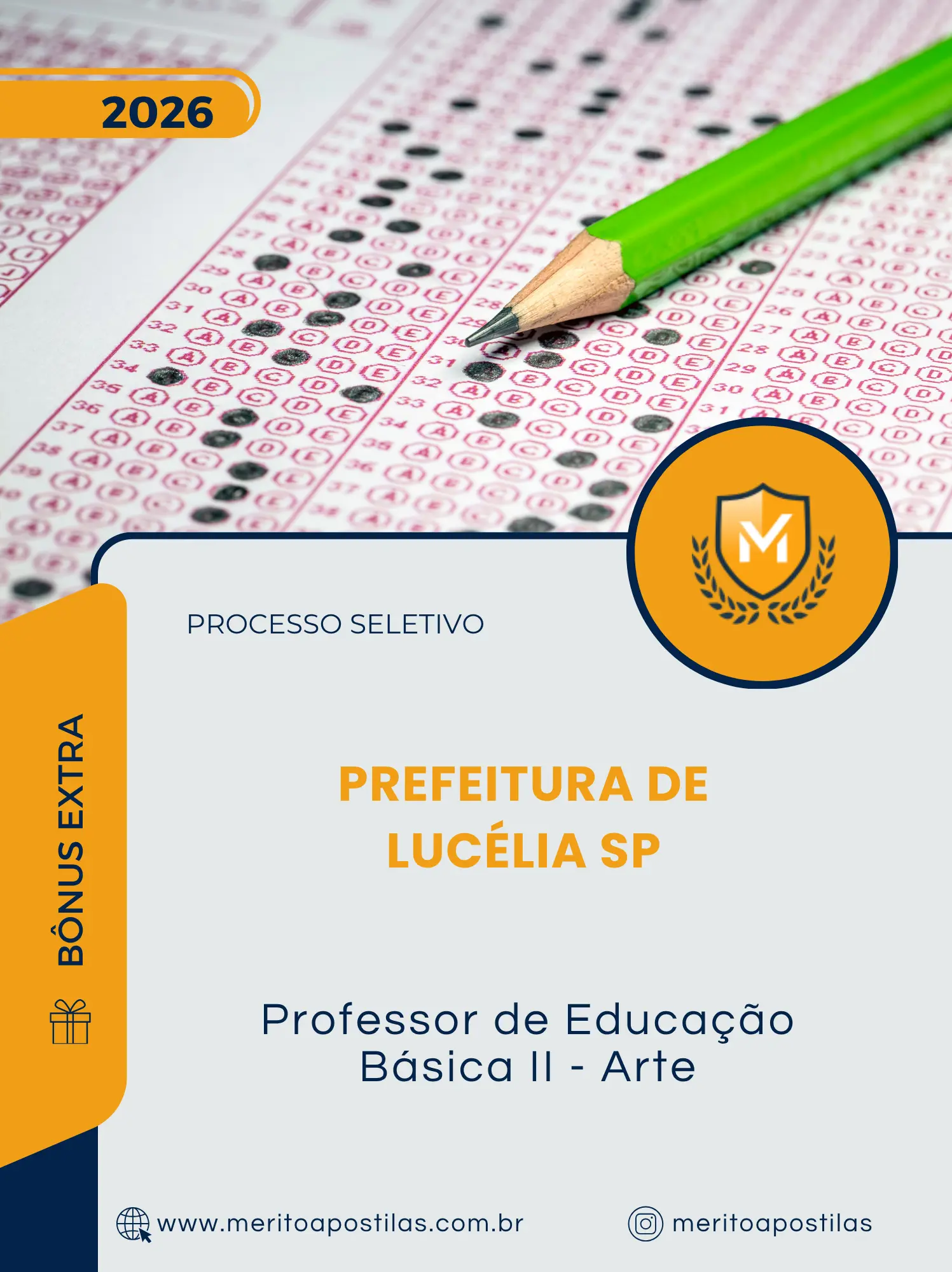 Apostila Professor de Educação Básica II Arte Prefeitura de Lucélia SP 2026