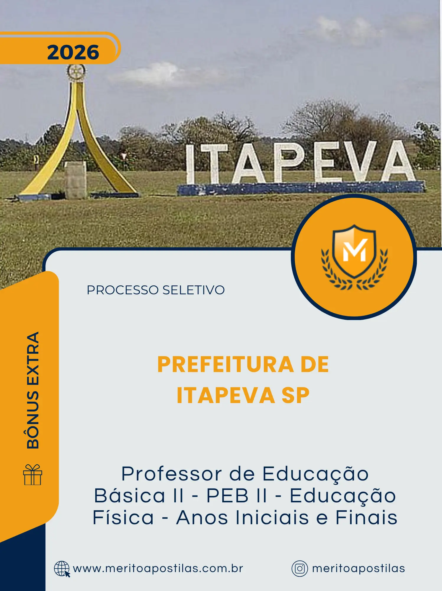 Apostila Professor de Educação Básica II PEB II Educação Física Anos Iniciais e Finais Prefeitura de Itapeva SP 2026