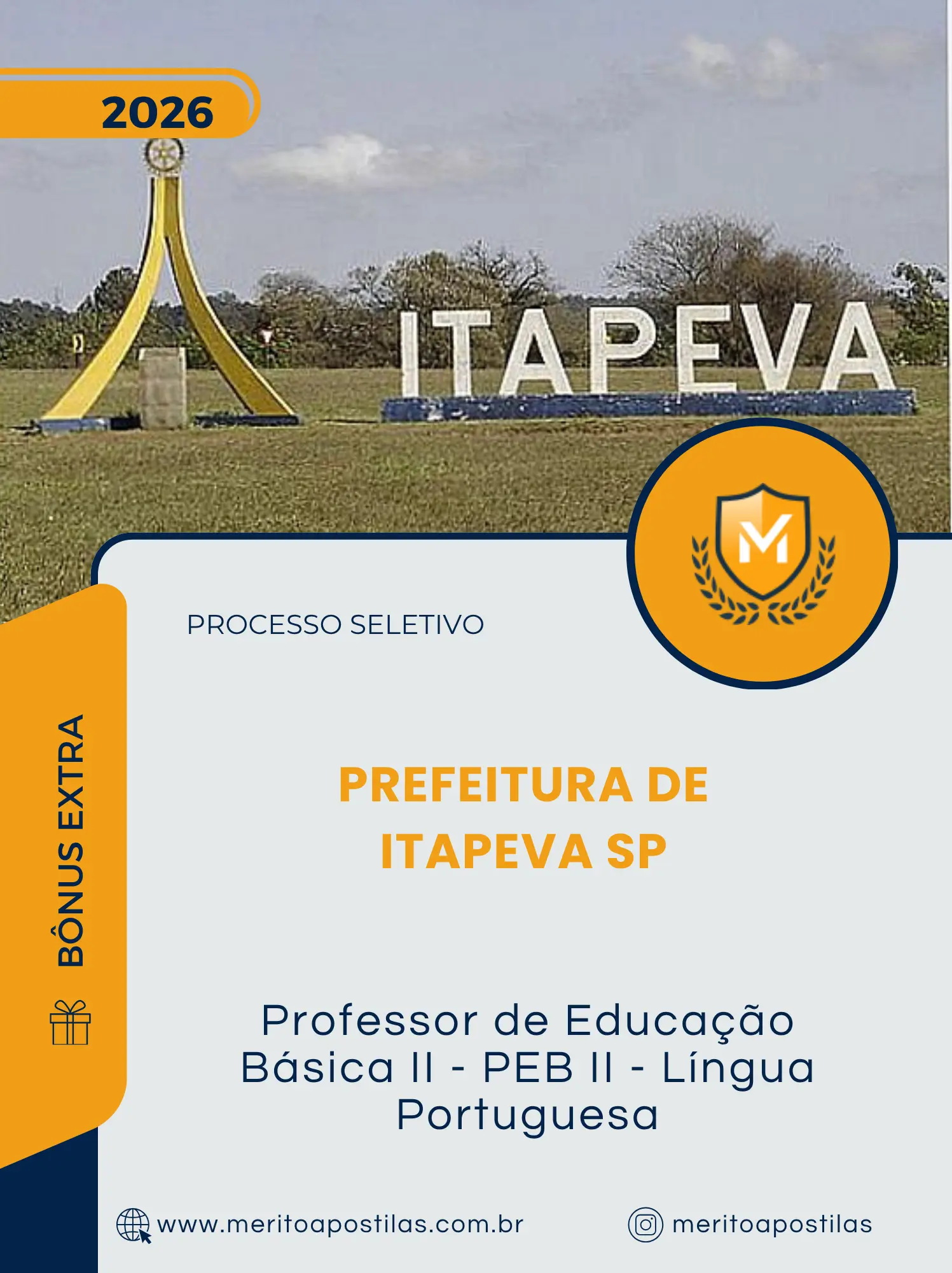 Apostila Professor de Educação Básica II PEB II Língua Portuguesa Prefeitura de Itapeva SP 2026