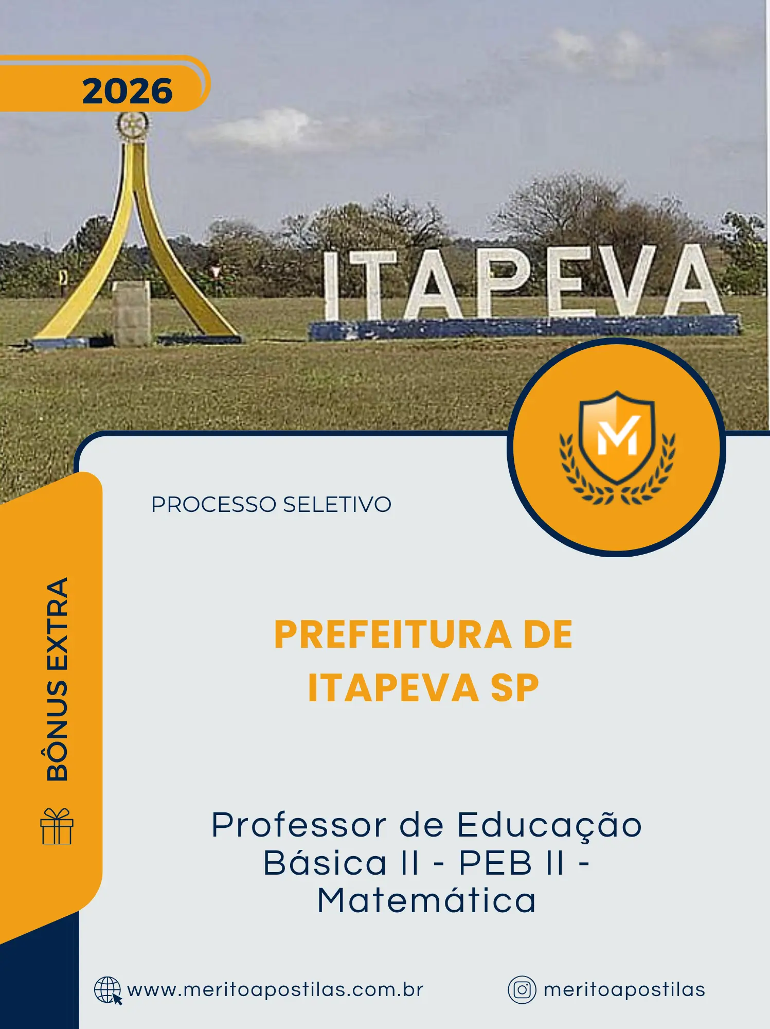 Apostila Professor de Educação Básica II PEB II Matemática Prefeitura de Itapeva SP 2026