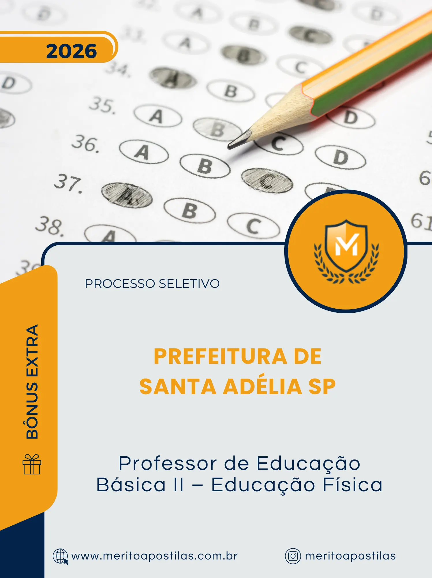 Apostila Professor de Educação Básica II Educação Física Prefeitura de Santa Adélia SP 2026