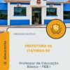 Apostila Professor de Educação Básica PEB I Prefeitura de Itatinga SP 2026