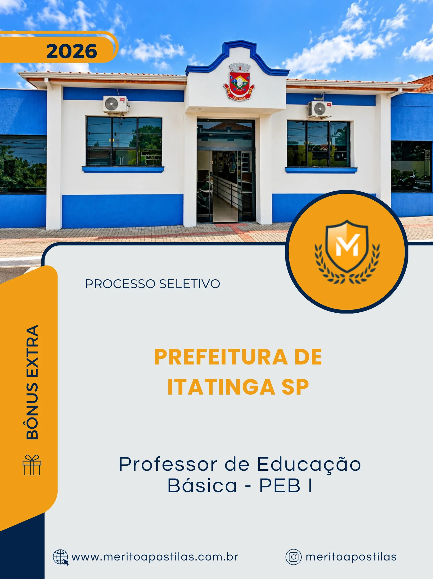 Apostila Professor de Educação Básica PEB I Prefeitura de Itatinga SP 2026