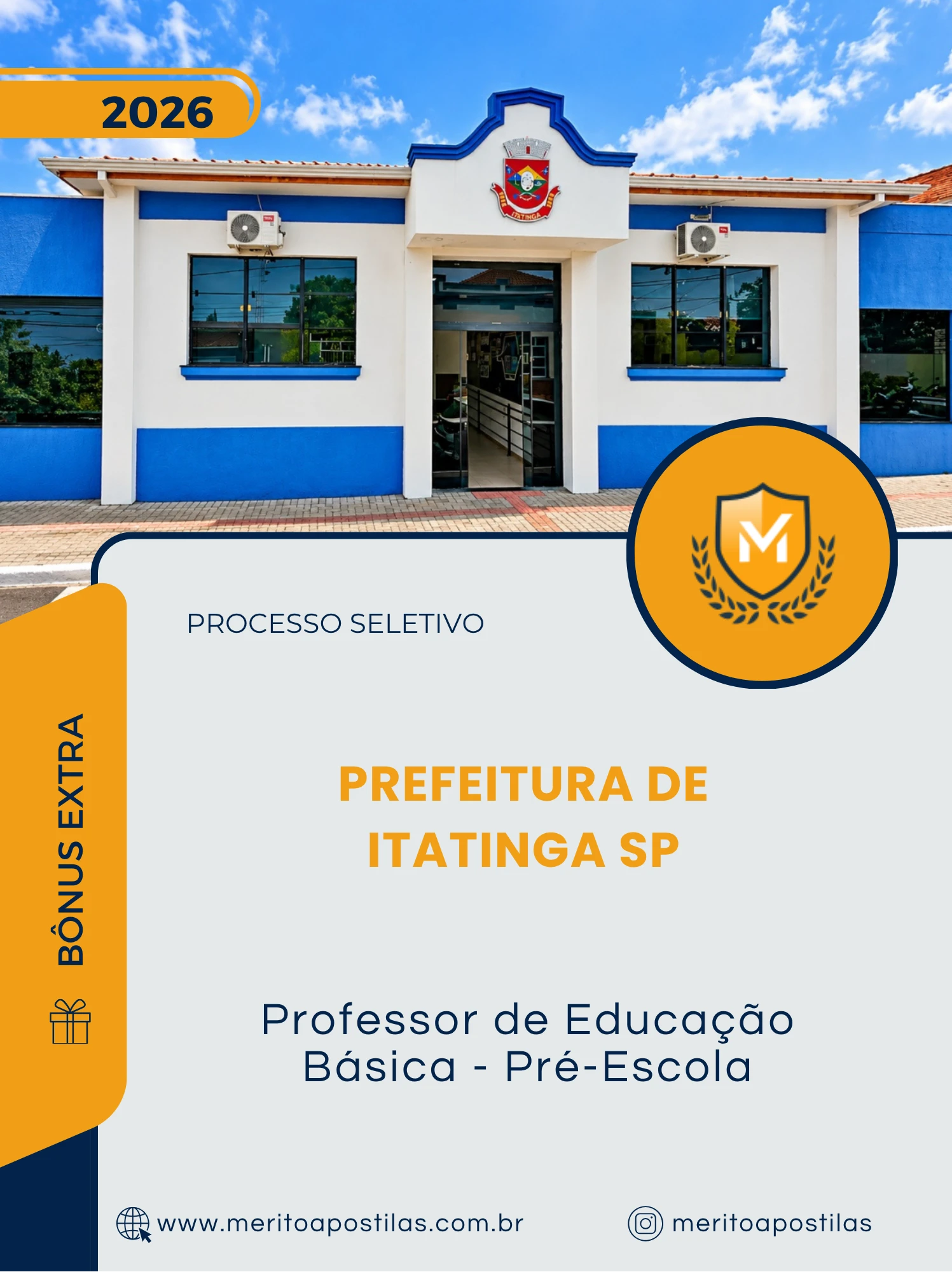 Apostila Professor de Educação Básica Pré-Escola Prefeitura de Itatinga SP 2026