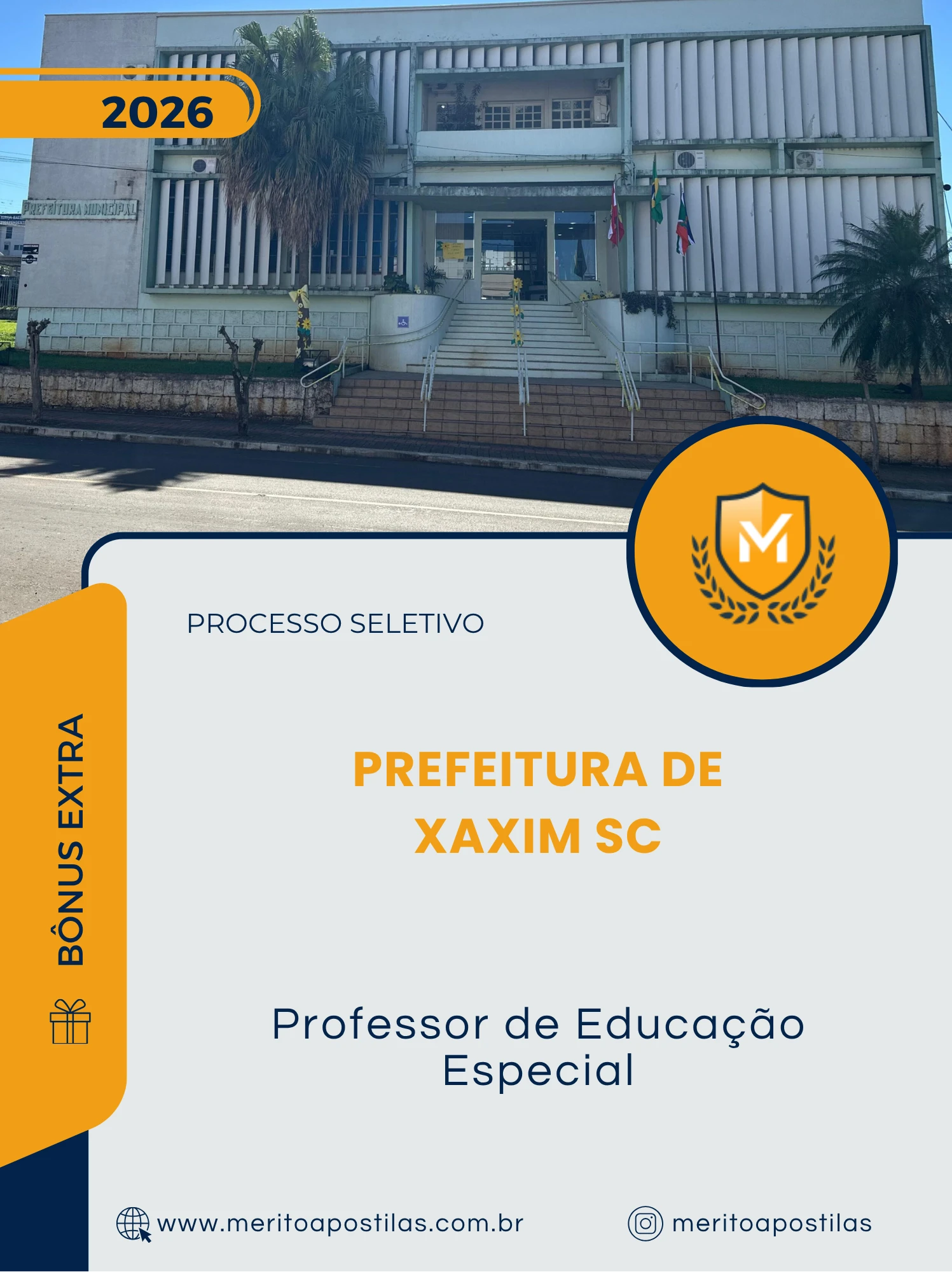 Apostila Professor de Educação Especial Prefeitura de Xaxim SC 2026