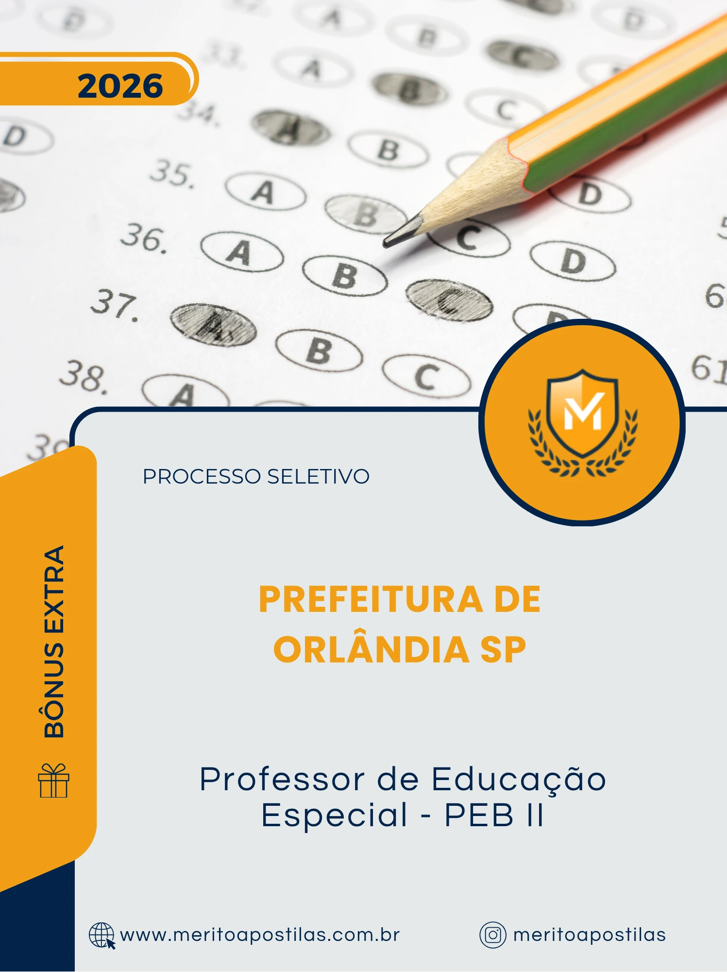 Apostila Professor de Educação Especial PEB II Prefeitura de Orlândia SP 2026