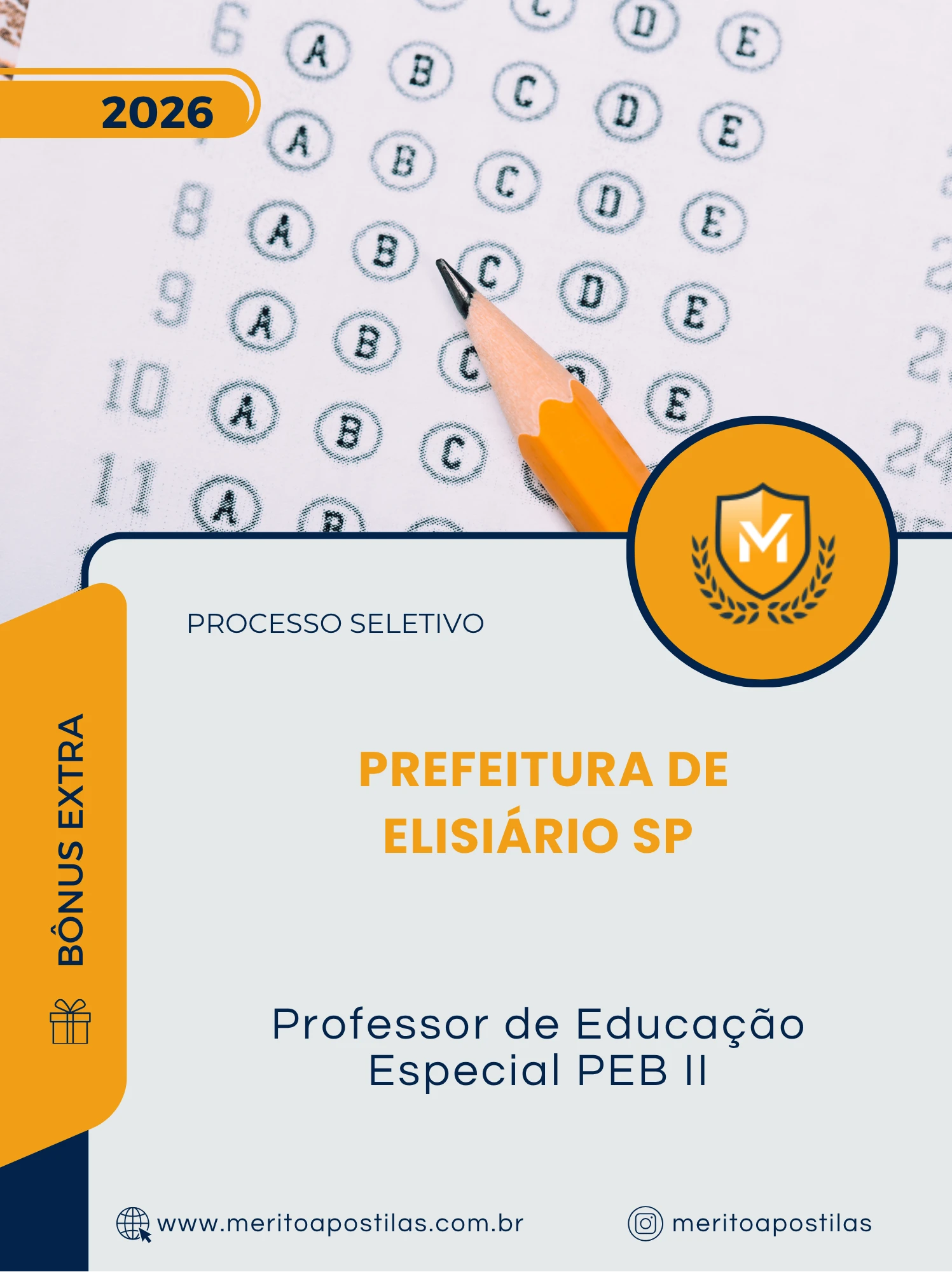 Apostila Professor de Educação Especial PEB II Prefeitura de Elisiário SP 2026