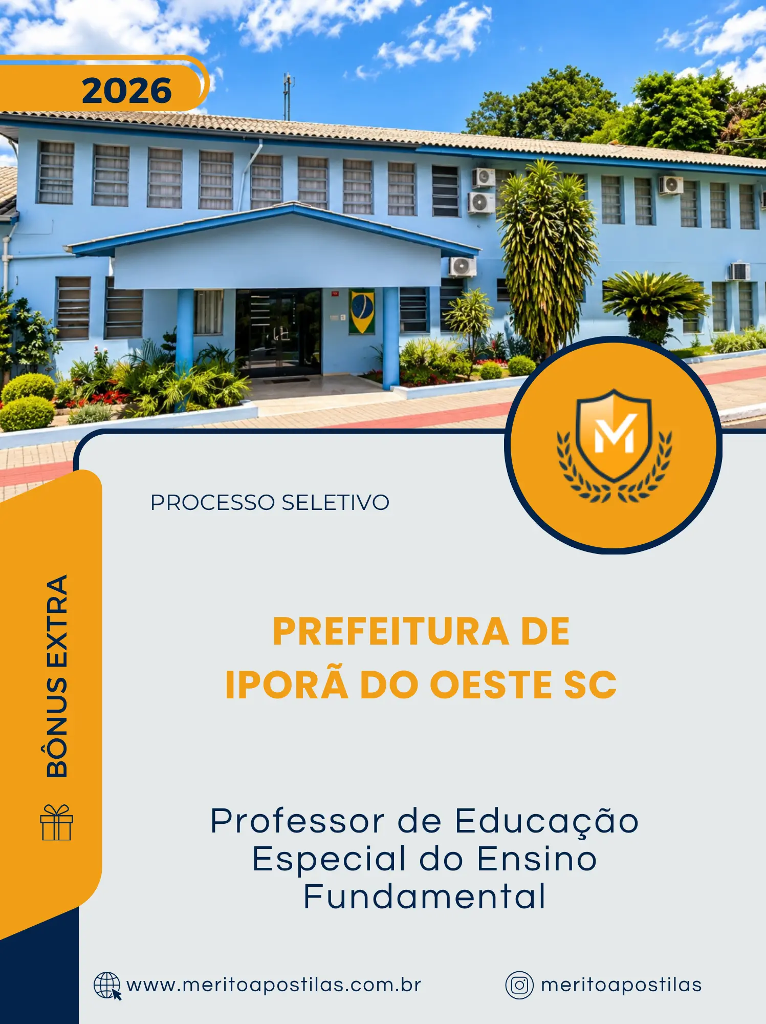 Apostila Professor de Educação Especial do Ensino Fundamental Prefeitura de Iporã do Oeste SC 2026