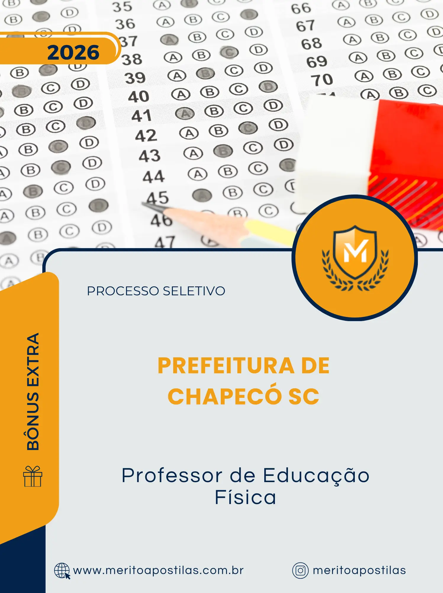 Apostila Professor de Educação Física Prefeitura de Chapecó SC 2026