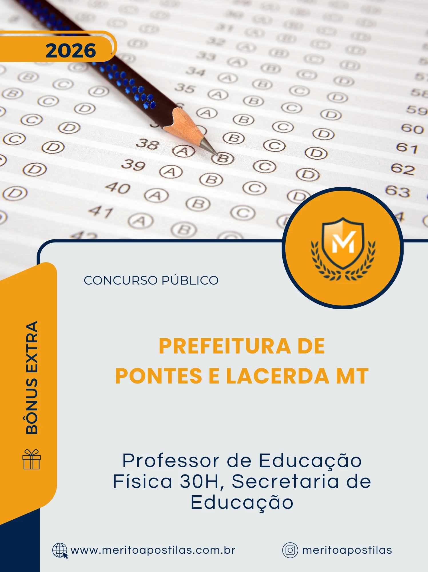 Apostila Professor de Educação Física 30H Secretaria de Educação Prefeitura de Pontes e Lacerda MT 2026