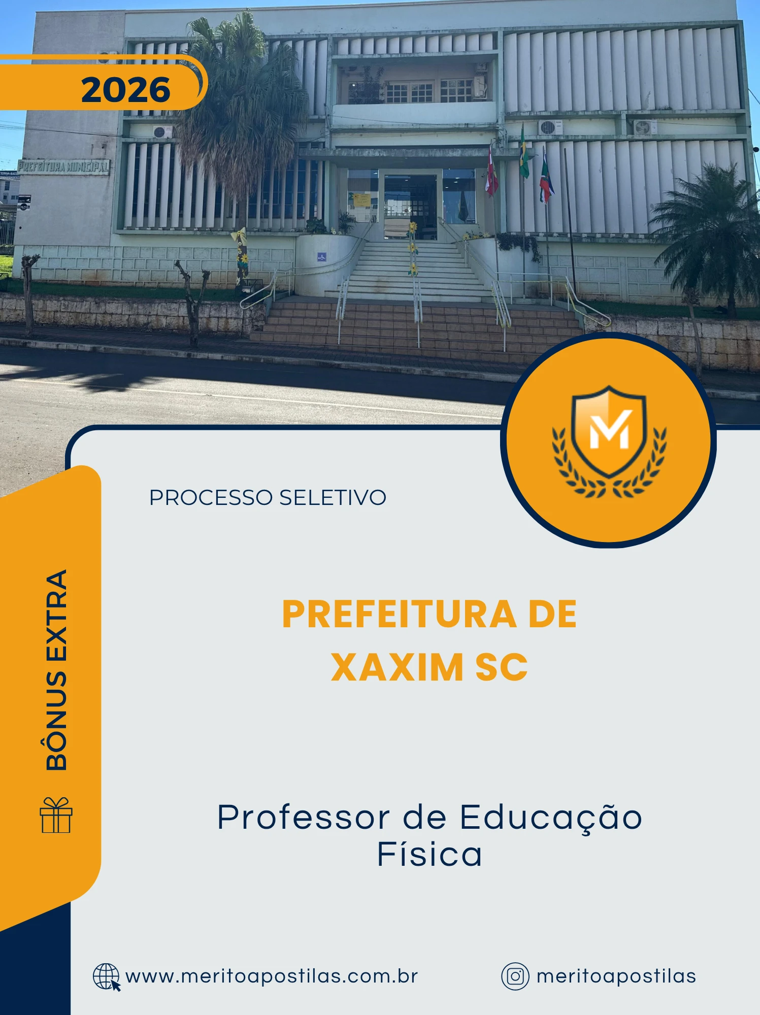 Apostila Professor de Educação Física Prefeitura de Xaxim SC 2026