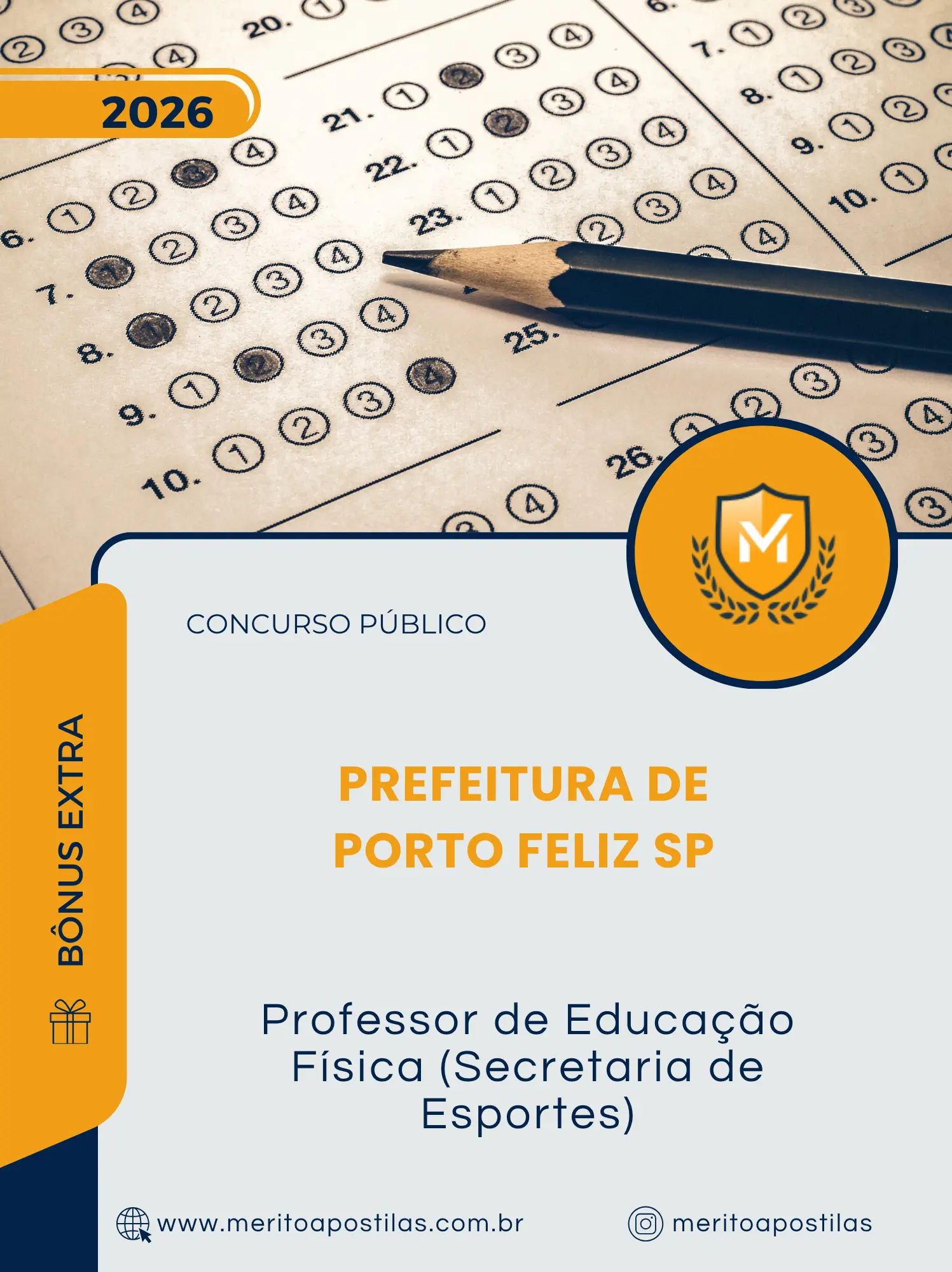 Apostila Professor de Educação Física Secretaria de Esportes Prefeitura de Porto Feliz SP 2026