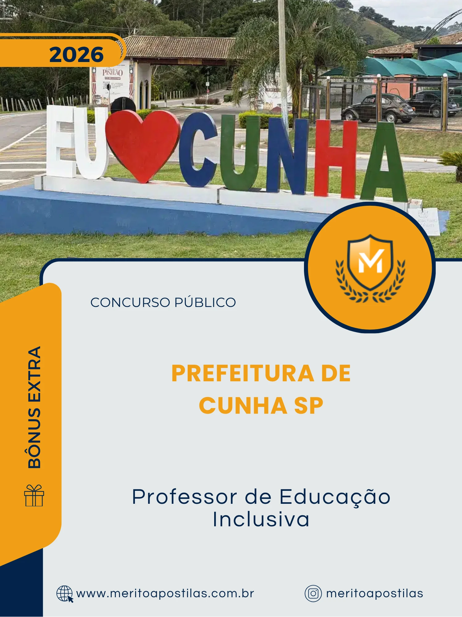 Apostila Professor de Educação Inclusiva Prefeitura de Cunha SP 2026