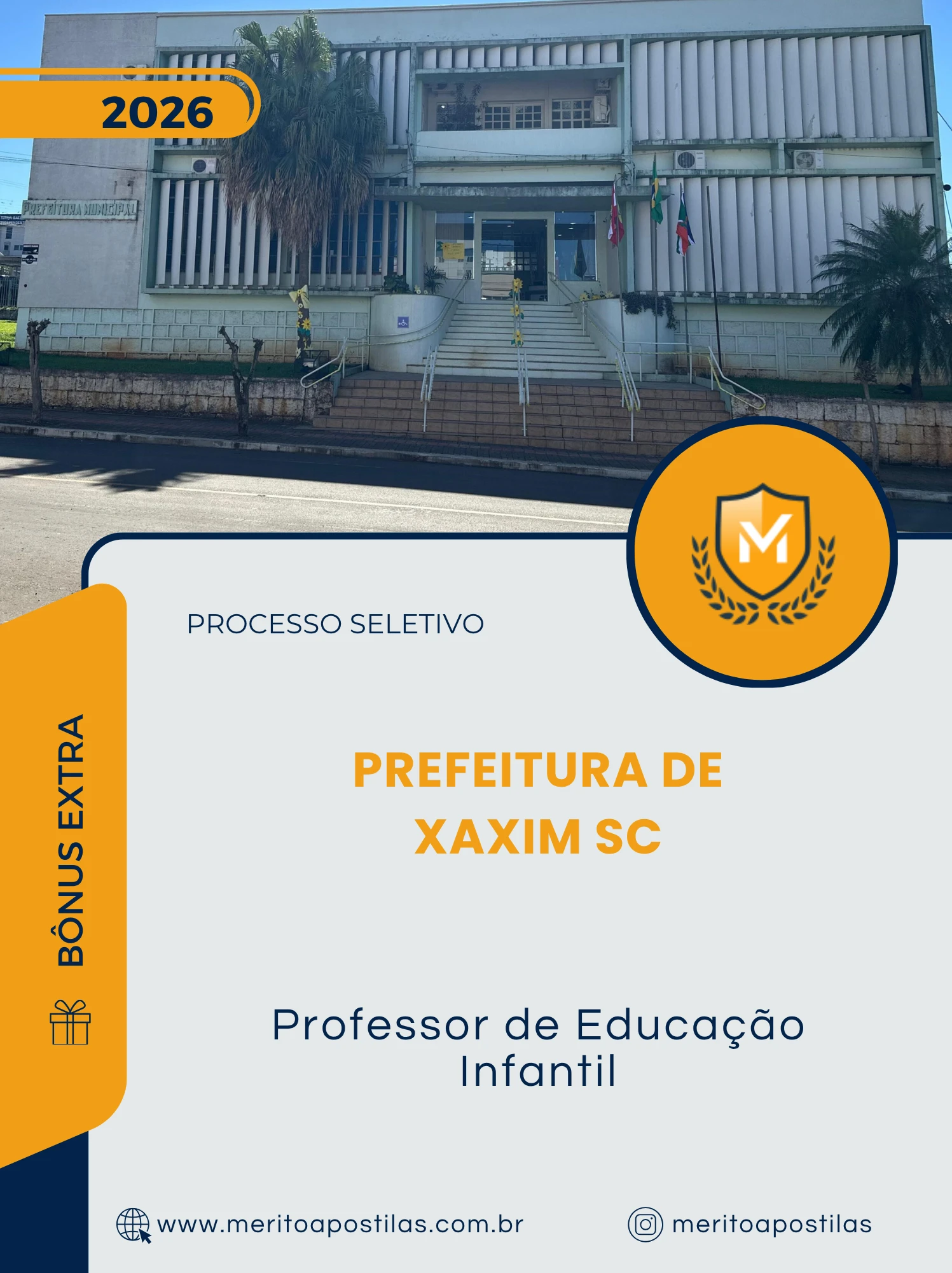 Apostila Professor de Educação Infantil Prefeitura de Xaxim SC 2026