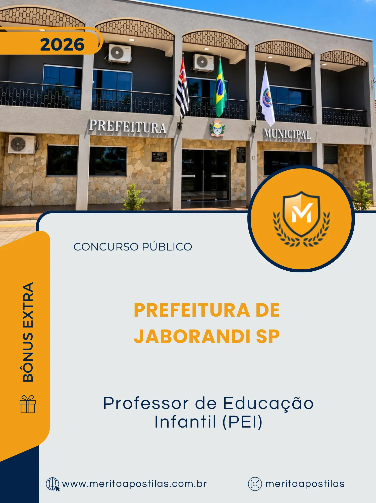 Apostila Professor de Educação Infantil PEI Prefeitura de Jaborandi SP 2026