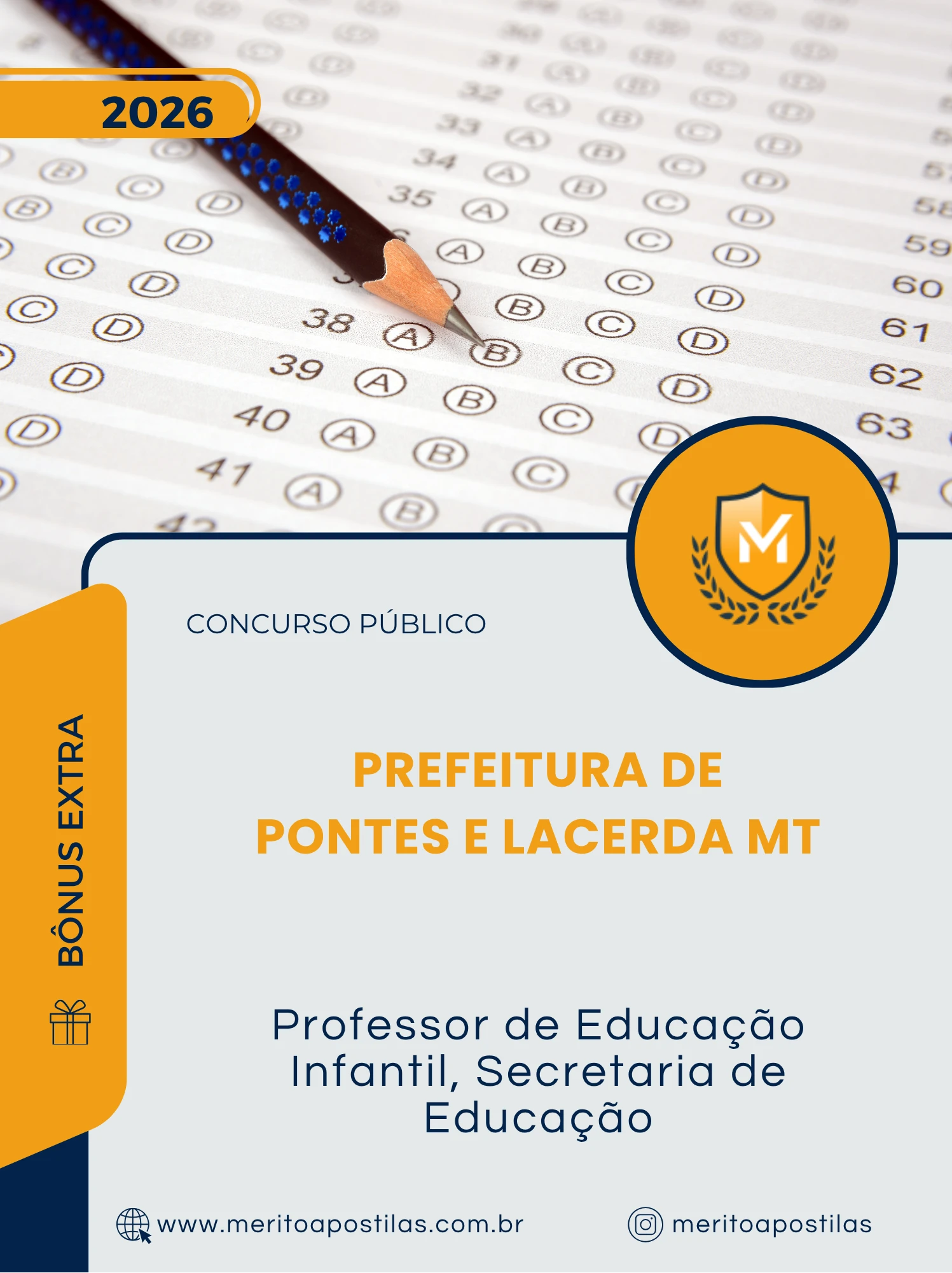 Apostila Professor de Educação Infantil Secretaria de Educação Prefeitura de Pontes e Lacerda MT 2026