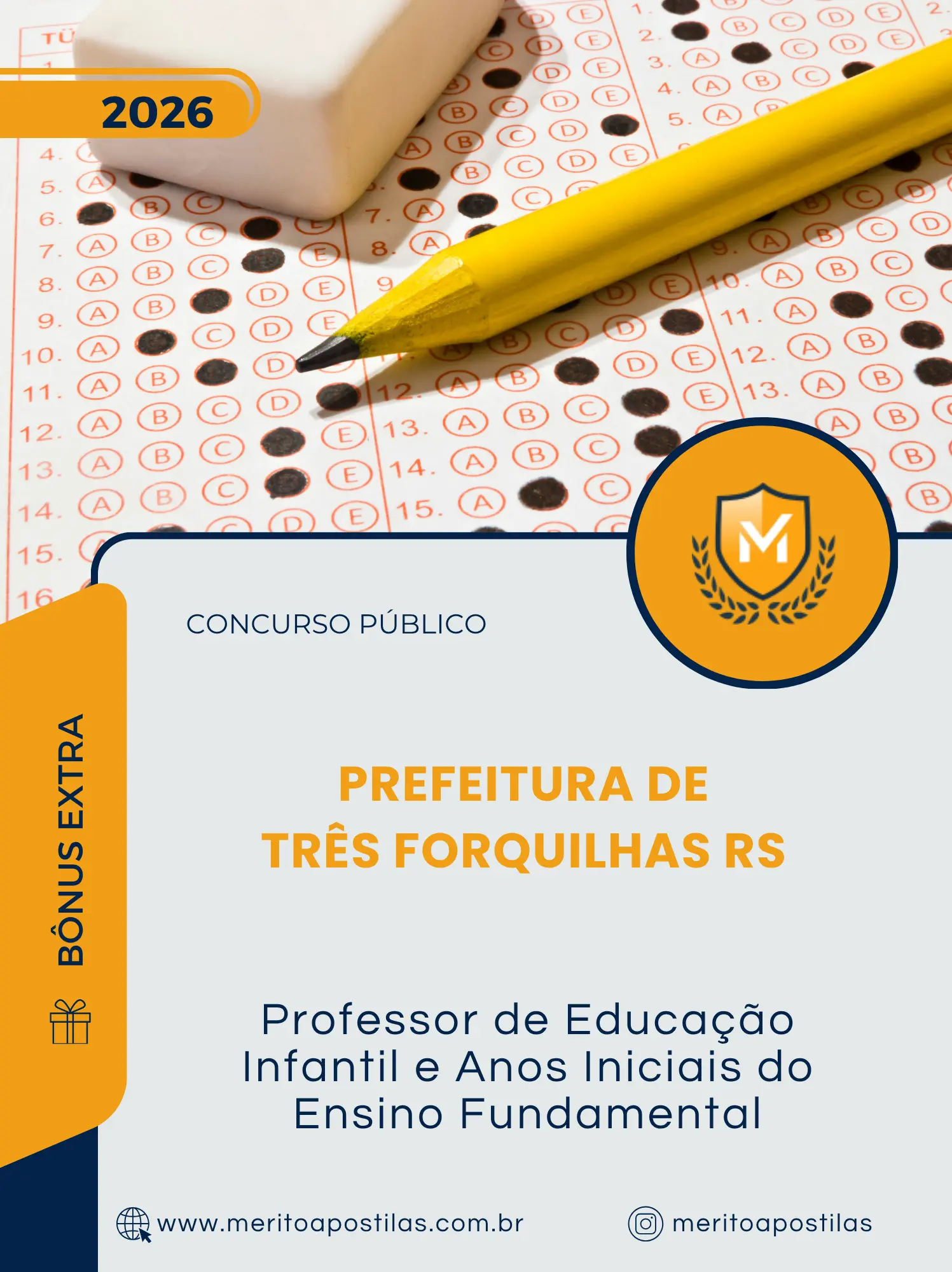 Apostila Professor de Educação Infantil e Anos Iniciais do Ensino Fundamental Prefeitura de Três Forquilhas RS 2026
