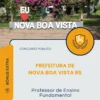 Apostila Professor de Ensino Fundamental Prefeitura de Nova Boa Vista RS 2026