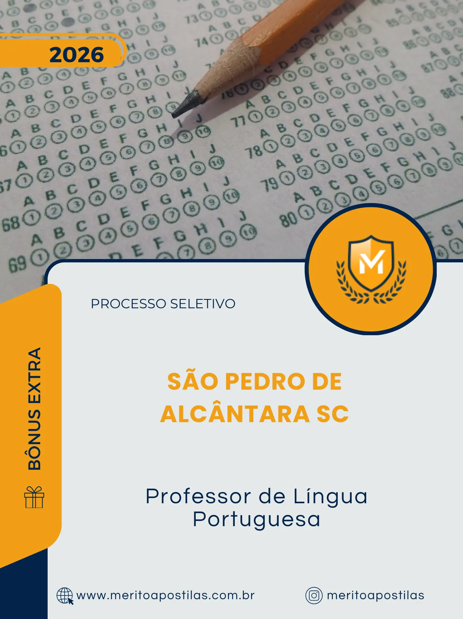 Apostila Professor de Língua Portuguesa Prefeitura de São Pedro de Alcântara SC 2026