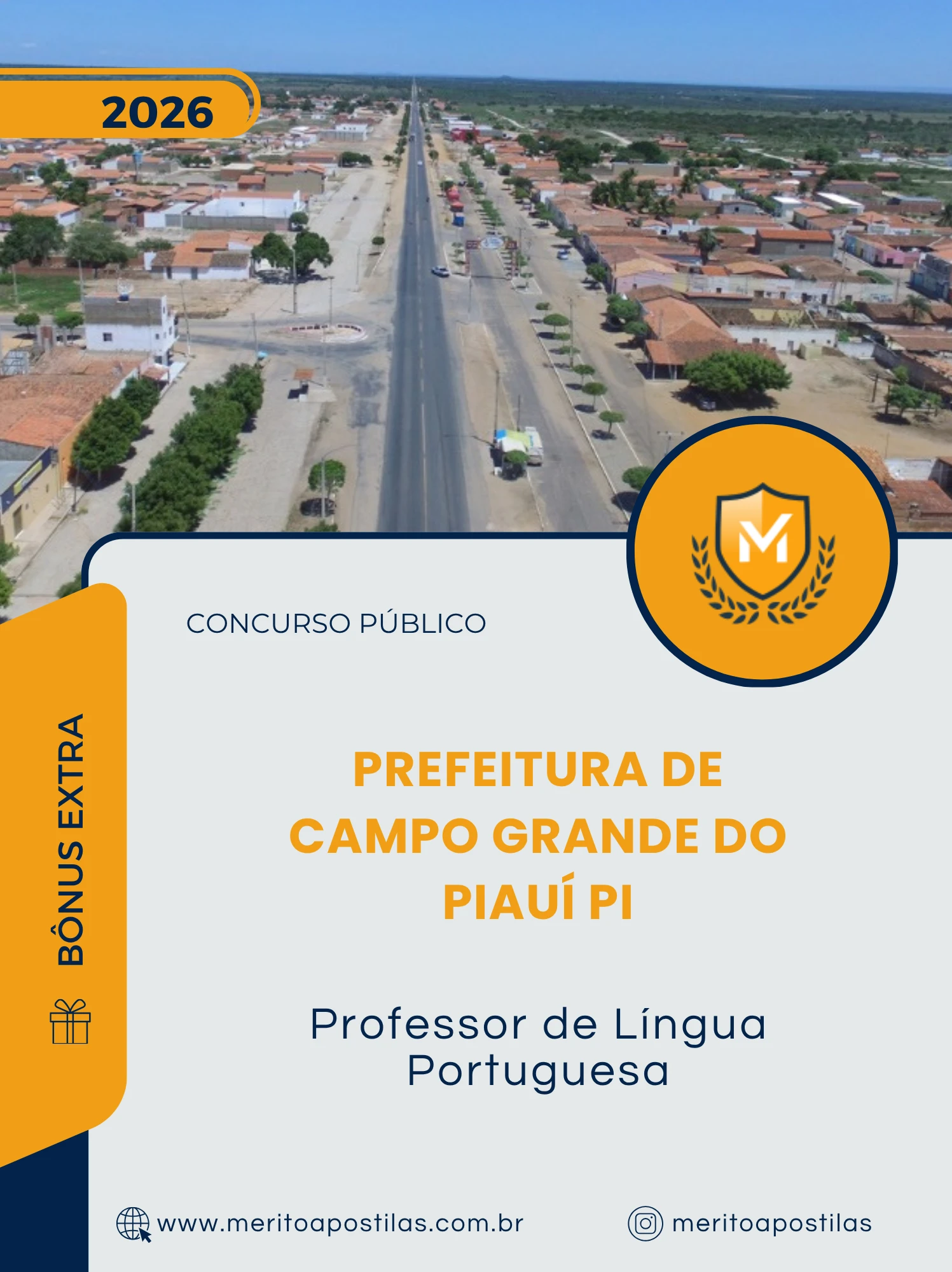 Apostila Professor de Língua Portuguesa Prefeitura de Campo Grande do Piauí PI 2026