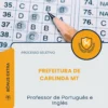 Apostila Professor De Português E Inglês Prefeitura de Carlinda MT 2026