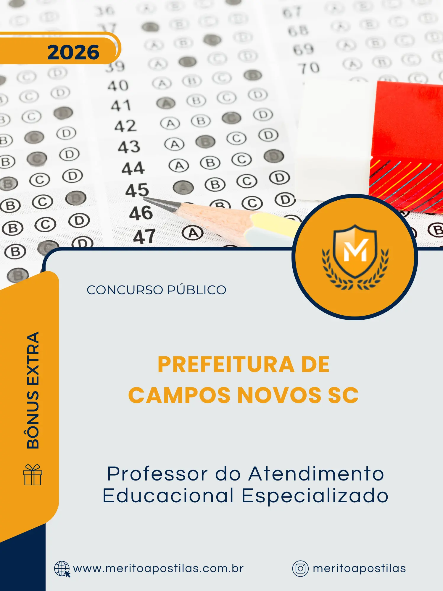 Apostila Professor do Atendimento Educacional Especializado Prefeitura de Campos Novos SC 2026