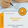 Apostila Psicólogo Programas Sociais Prefeitura de Iúna ES 2026