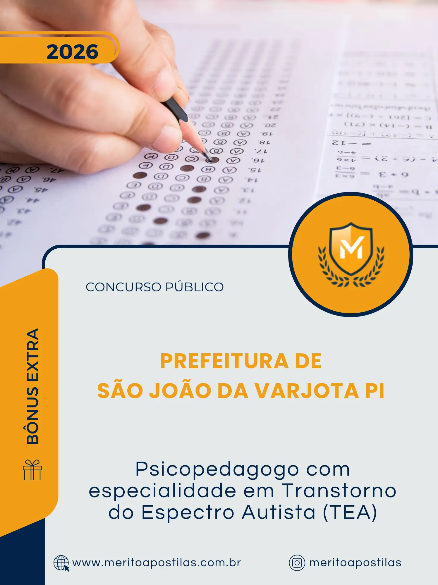Apostila Psicopedagogo com especialidade em Transtorno do Espectro Autista TEA Prefeitura de São João da Varjota PI 2026