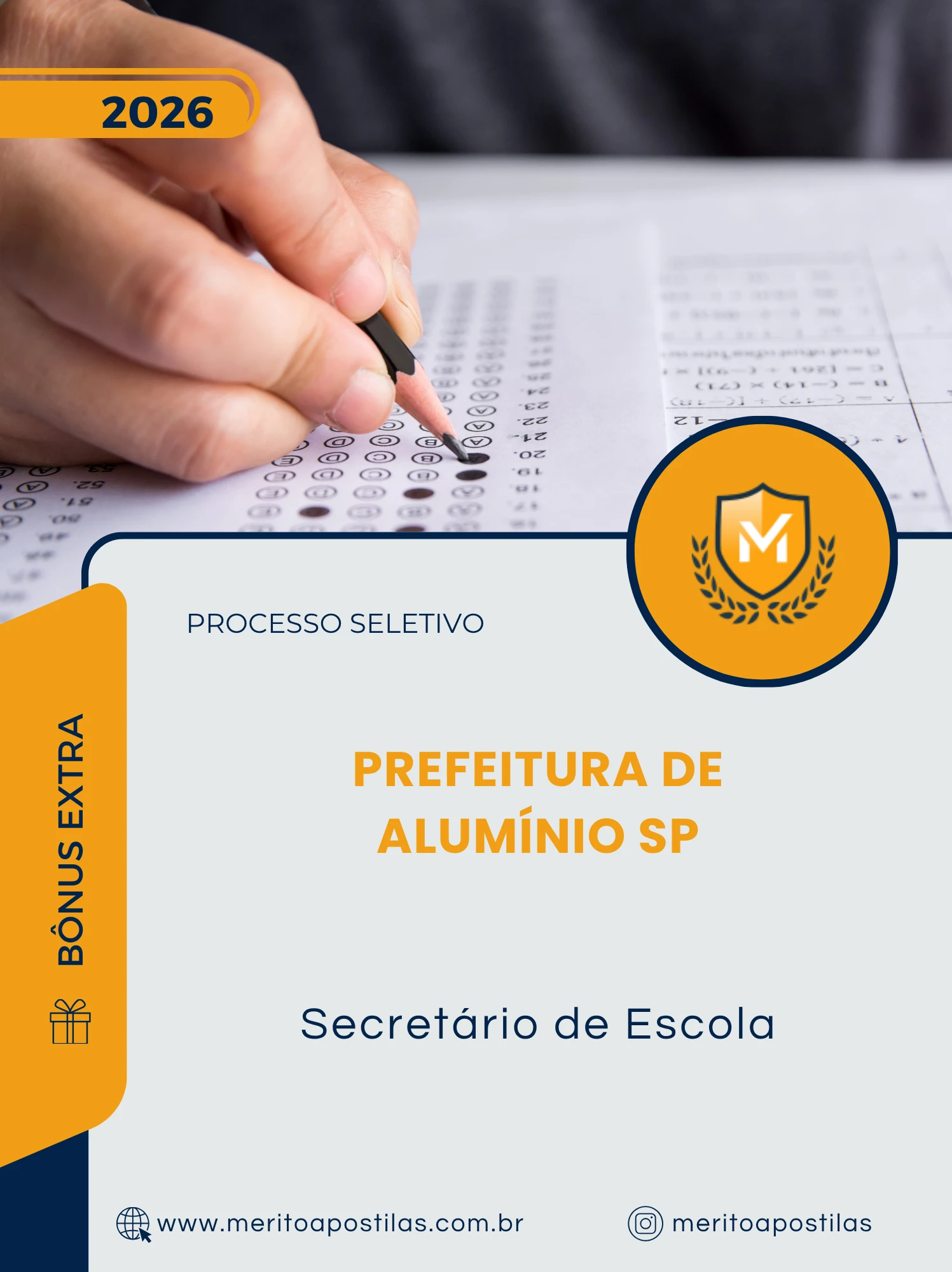 Apostila Secretário de Escola Prefeitura de Alumínio SP 2026