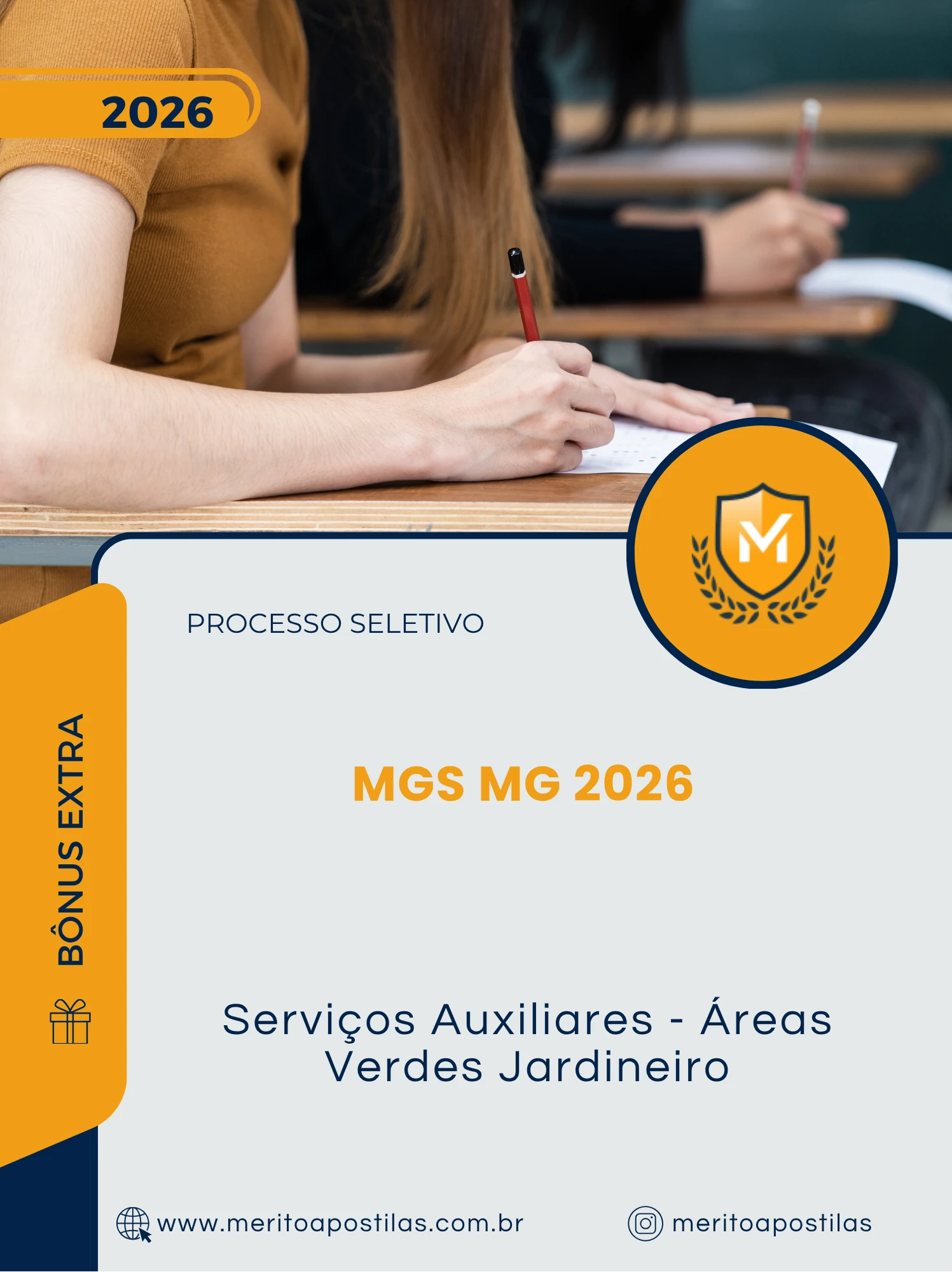 Apostila Serviços Auxiliares Áreas Verdes Jardineiro Processo Seletivo MGS MG Brasília DF 2026
