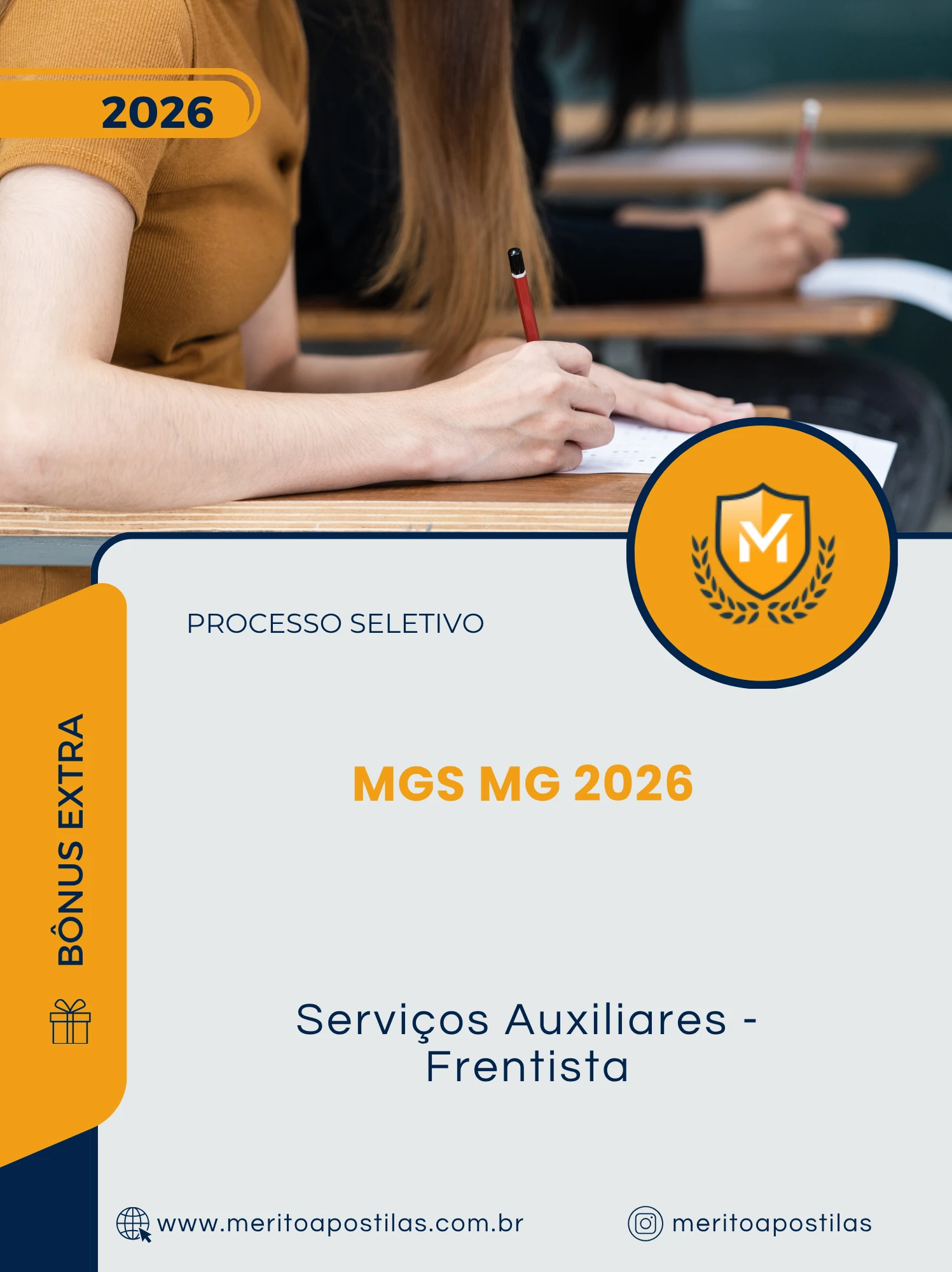 Apostila Serviços Auxiliares Frentista Processo Seletivo MGS MG Brasília DF 2026