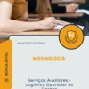 Apostila Serviços Auxiliares Logística Operador de Cargas Processo Seletivo MGS MG Brasília DF 2026