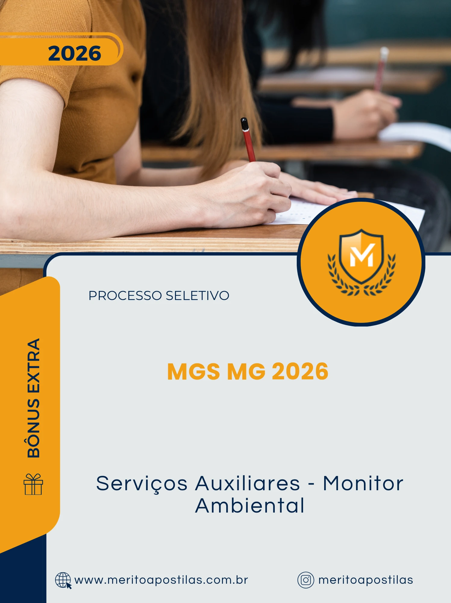 Apostila Serviços Auxiliares Monitor Ambiental Processo Seletivo MGS MG Brasília DF 2026