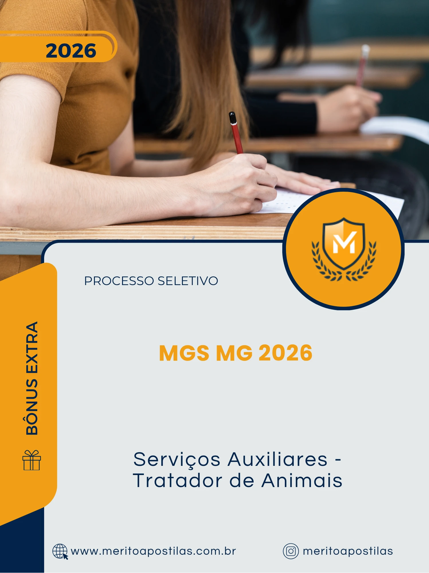 Apostila Serviços Auxiliares Tratador de Animais Processo Seletivo MGS MG Brasília DF 2026